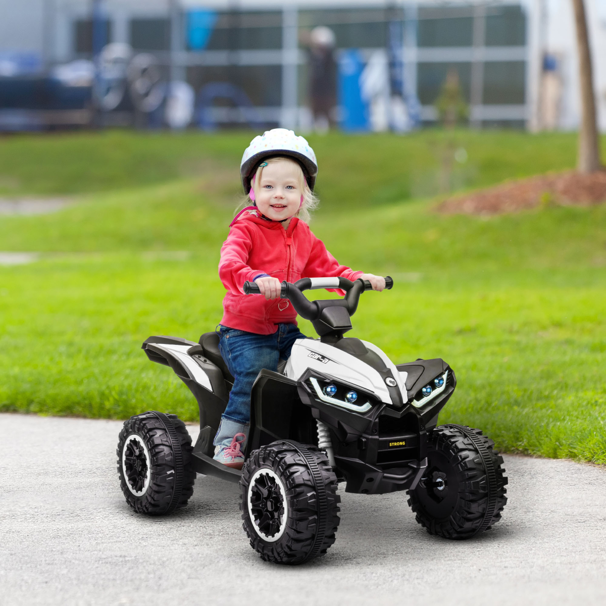 HOMCOM 12V Electric Quad Bikes for Kids Ride On Car ATV Toy for 3-5 Years